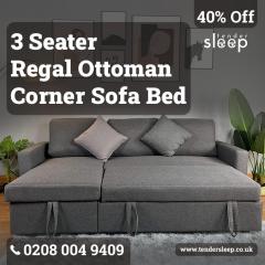 3 Seater Regal Ottoman Corner Sofa Bed