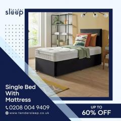 Single Bed With Mattress On Sale