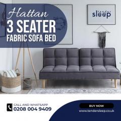 Hattan 3 Seater Fabric Sofa Bed