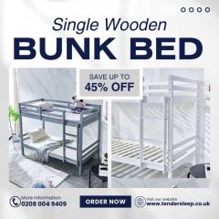 Single Wooden Bunk Bed