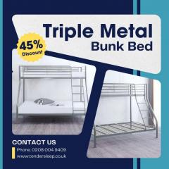 Triple Metal Bunk Bed
