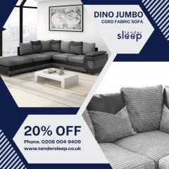 Dino Jumbo Cord Fabric Sofa