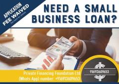 Business And Project Loans Financing Available