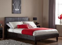 Single Faux Leather Bed Frame