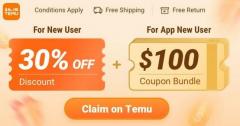 Temu Get Up To 100 Coupon  30 Percent Discount F