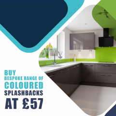 Buy Bespoke Range Of Coloured Splashbacks At £57