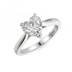 Stunning Heart Shaped Diamond Engagement Ring