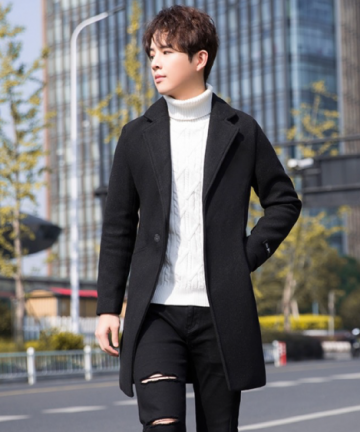 Elevate Your Style with Our Slim Mid Length Woolen Coat WholeMall UK 5 Image