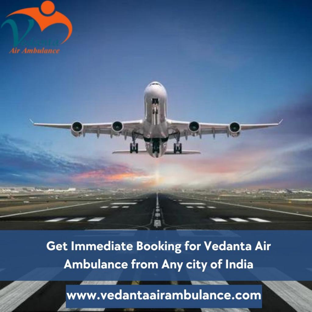 Take Vedanta Air Ambulance Service in Indore for Emergency and Care Pa 2 Image