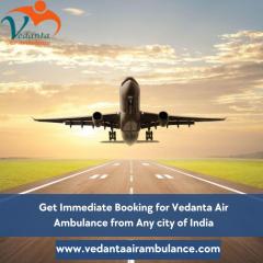 Acquire Vedanta Air Ambulance In Indore With Fas