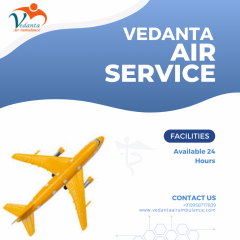 Utilize Vedanta Air Ambulance Service In Surat W