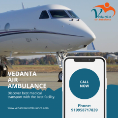 Advanced Vedanta Air Ambulance In Allahabad For 