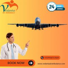 Vedanta Air Ambulance In Chennai With Advanced H