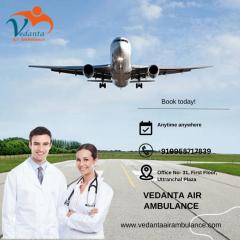 Avail Life-Care Vedanta Air Ambulance In Dibruga