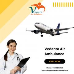 Get Advanced Vedanta Air Ambulance In Raipur Wit