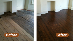 See The Difference - Before & After Floor Sandin