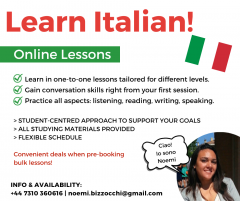 Italian Lessons With Italian Tutor - For All Lev