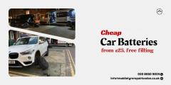 Cheap Car Batteries Delivered & Fitted 25Vat