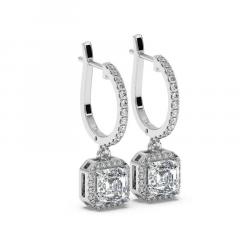 Radiant Asscher Cut Diamond Earrings - More Styl