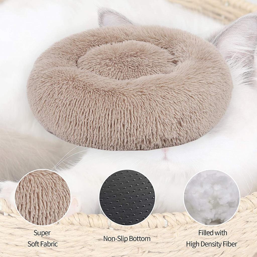 Restful Sleep With PetBuds Donut Dog Beds 2 Image