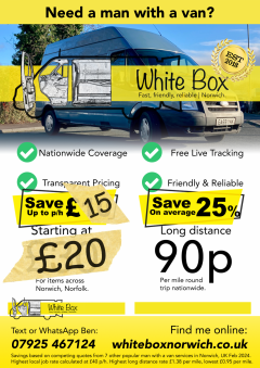 From 20 - White Box Norwich - Man With A Van