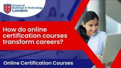 Top Online Certification Course Providers Uk