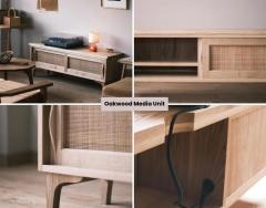 Oakwood Media Unit  Stylish And Functional Stora