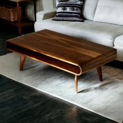 Sleek Walnut Coffee Table For Modern Living