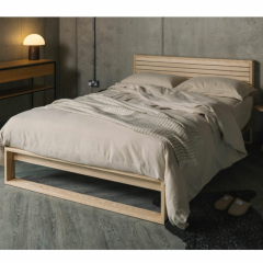 Elegant Oak Wood Bed Timeless Craftsmanship For 