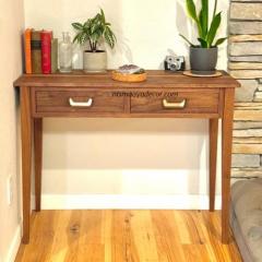 Sleek, Stylish, And Functional Walnut Console Ta