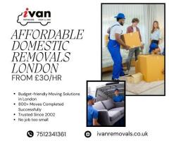 Affordable Domestic Removals London  From 30Hr