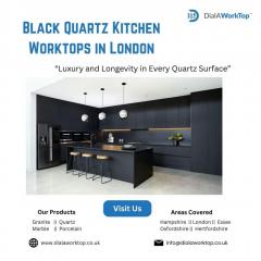 Black Quartz Kitchen Worktops In London  020 836