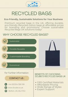 Buy Grs Certified Cotton Recycled Bags In Uk  - 
