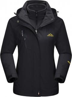 Magcomsen Women's 3-In-1 Winter Coats Snow Ski J