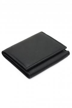 Mens Rfid Blocking Real Leather Black Trifold Wa