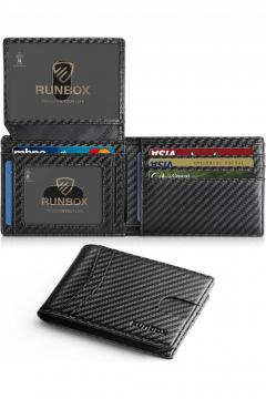 Runbox Wallet For Men Slim Rfid Leather 2 Id Win