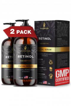 2 Pack Retinol Serum For Face + Hyaluronic Acid 