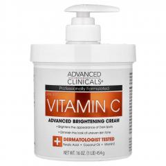 Vitamin C, Advanced Brightening Cream, 16 Oz (45