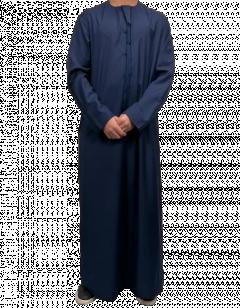 Brand New Emirati Blue Thobe With String - Comfo