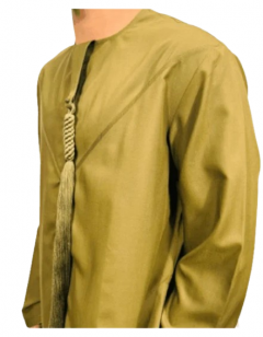 Elegant Gold Emirati Thobe With String - Perfect