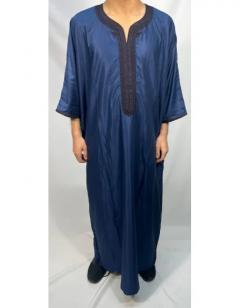 Stunning Royal Blue Moroccan Thobe - Perfect For