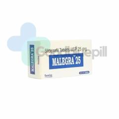 Malegra 25 Mg Sildenafil Tablets