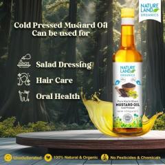 Buy Organic Mustard Oil  Pure, Cold Pressed & He