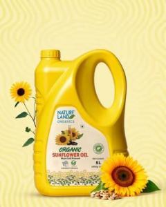 Buy Organic Wood Cold Pressed Sunflower Oil 5Ltr