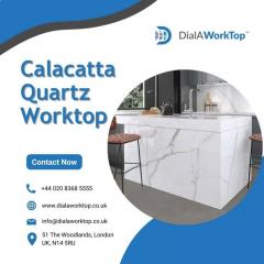 Calacatta Quartz Worktop  44 0208 368 5555  Dial