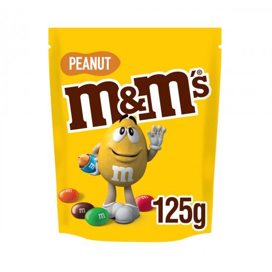 M&Ms Crunchy Peanut & Milk Chocolate Bites Pouch Bag 125g 2 Image