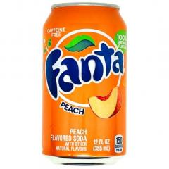 Wholesale Fanta Peach Flavour Usa Cans 355Ml Sup