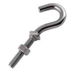 Shop Heavy-Duty A4 Stainless Steel Threaded Hook 2 Shop Heavy-Duty A4 Stainless Steel Threaded Hook 2 Image