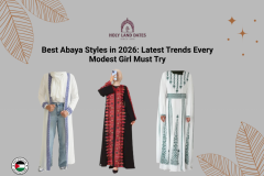 Womens Abaya  Elegant Modest Fashion  Holy Land 