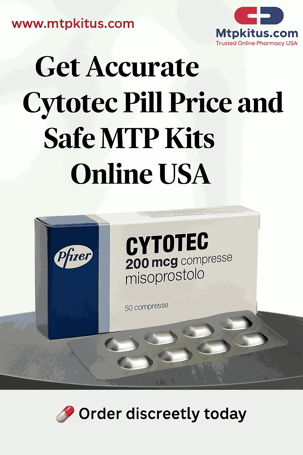 Discreet Access to Cytotec Pill and MTP Kit with Credit Card Option 2 Image
